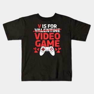 V For Valentine / Video Games Kids T-Shirt